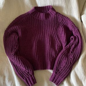 Crop Chunky Knit Sweater